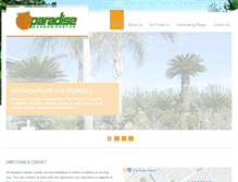 Tablet Screenshot of paradisegardencenterriverside.com